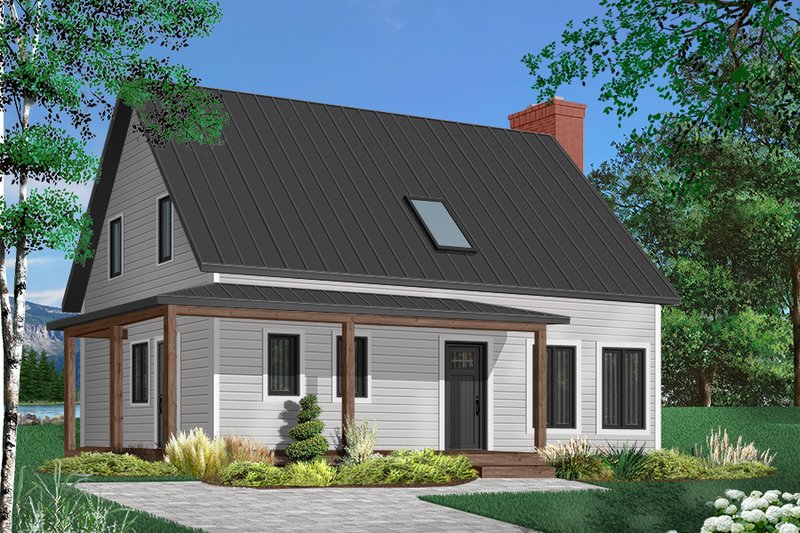 Architectural House Design - Country Exterior - Front Elevation Plan #23-2670