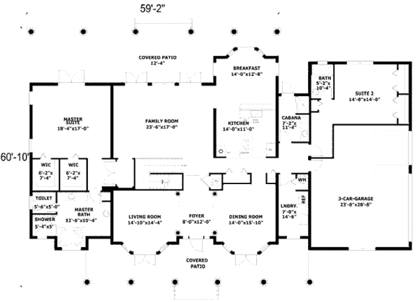 Country Floor Plan - Main Floor Plan #420-144