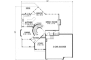 European Style House Plan - 4 Beds 3.5 Baths 2764 Sq/Ft Plan #67-128 