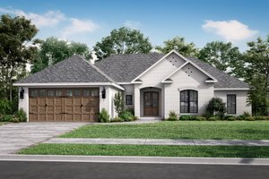 Exterior - Front Elevation 3 for Traditional House Plan #430-87 - 4 bed, 2 bath