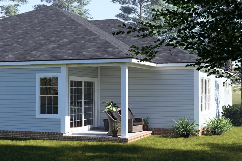 Architectural House Design - Exterior - Covered Porch 1 for Cottage House Plan #513-2461 - 3 bed, 2 bath