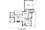 European Style House Plan - 4 Beds 3.5 Baths 2552 Sq/Ft Plan #46-486 