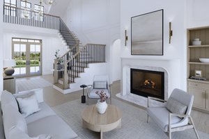 Interior - Family Room for European House Plan #1114-114 - 4 bed, 3.5 bath