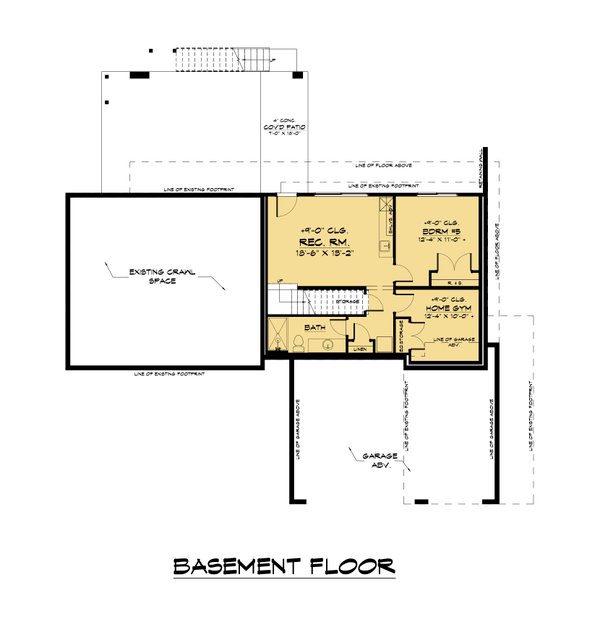 Dream House Plan - Contemporary Floor Plan - Lower Floor Plan #1066-187