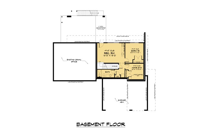 Dream House Plan - Floor Plan - Lower Floor for Contemporary House Plan #1066-187 - 5 bed, 4 bath