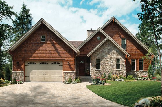 Exterior - Front Elevation for Craftsman House Plan #23-419 - 5 bed, 3.5 bath
