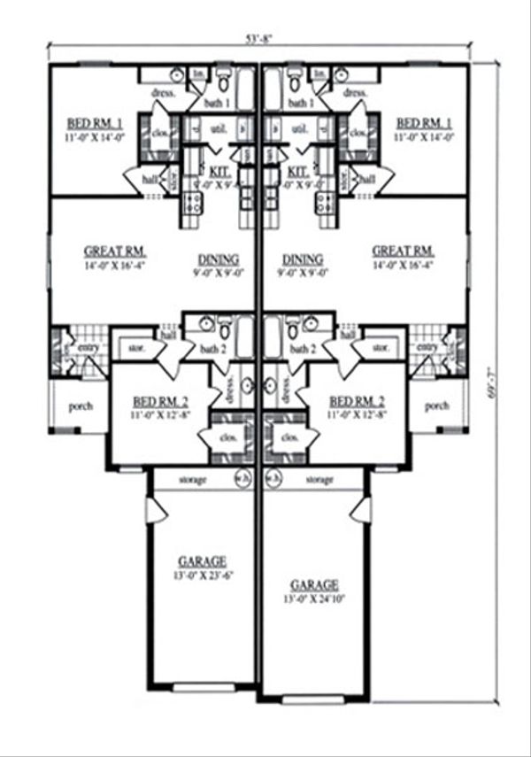 Home Plan - Country Floor Plan - Main Floor Plan #42-376