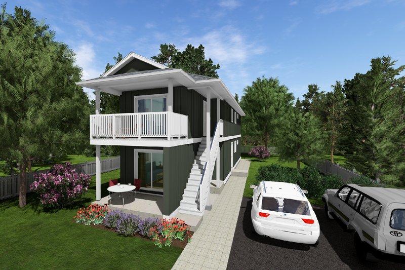 House Blueprint - Farmhouse Exterior - Front Elevation Plan #126-291