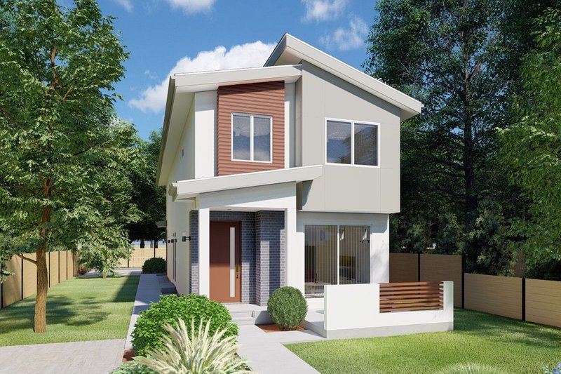 Architectural House Design - Contemporary Exterior - Front Elevation Plan #126-274