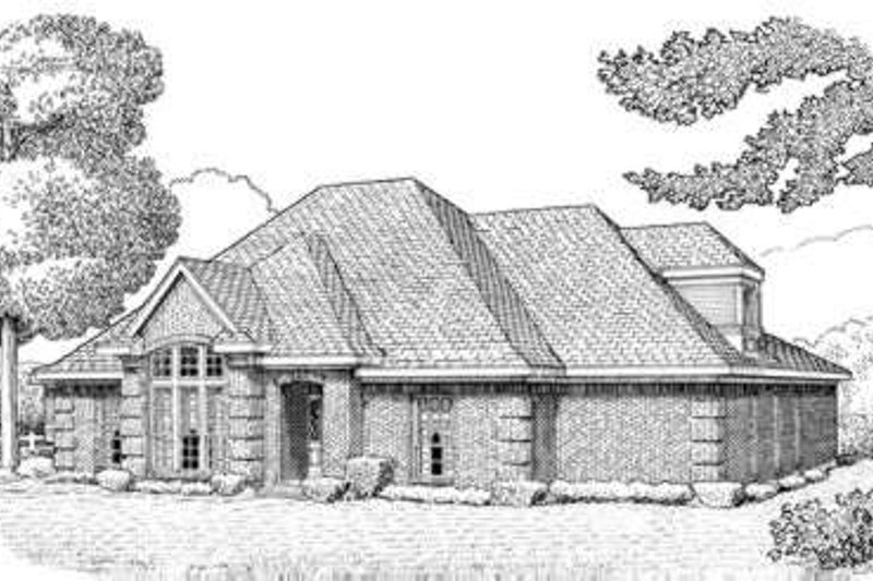 Dream House Plan - European Exterior - Front Elevation Plan #410-357