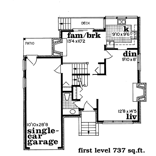 European Floor Plan - Main Floor Plan #47-449