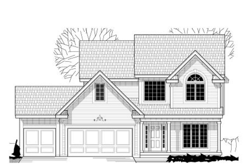 Traditional Style House Plan - 3 Beds 2.5 Baths 1618 Sq/Ft Plan #67-869