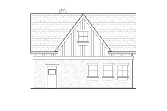 Exterior - Other Elevation for Farmhouse House Plan #1108-3 - 1 bed, 1 bath