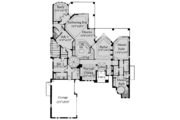 Mediterranean Style House Plan - 3 Beds 3.5 Baths 3324 Sq/Ft Plan #115-122 