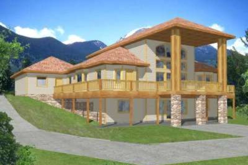 Home Plan - Modern Exterior - Front Elevation Plan #117-384