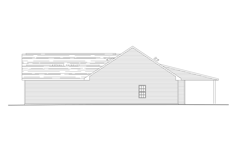 House Plan Design - Exterior - Other Elevation 9 for Ranch House Plan #123-120 - 3 bed, 2.5 bath