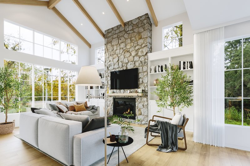 House Design - Interior - Family Room for Country House Plan #23-2791 - 4 bed, 2.5 bath
