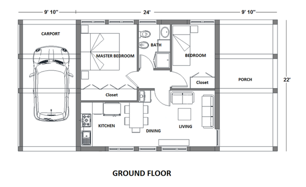 Architectural House Design - Modern Floor Plan - Main Floor Plan #542-8