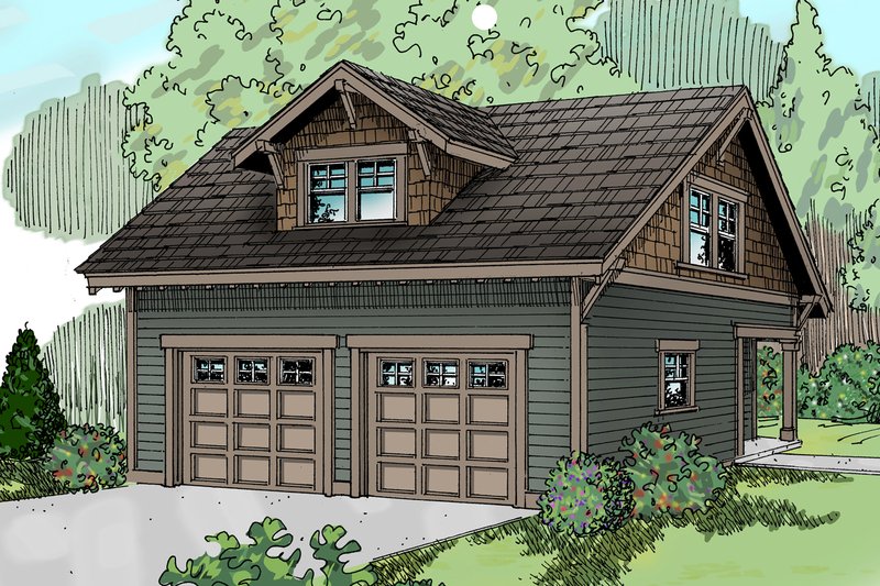 Dream House Plan - Craftsman Exterior - Front Elevation Plan #124-635