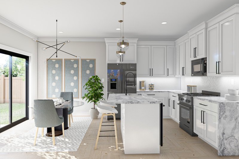 Dream House Plan - Interior - Dining Room for Farmhouse House Plan #455-306 - 3 bed, 2.5 bath