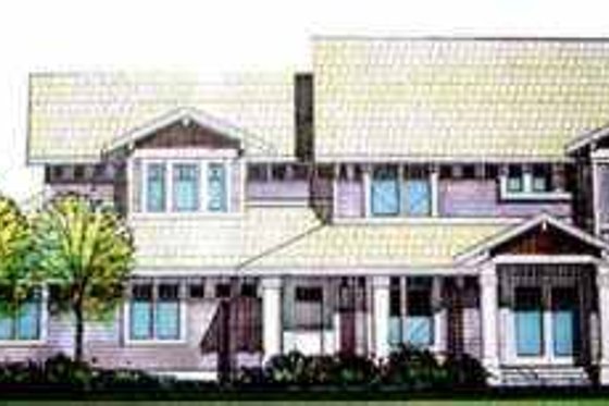 Exterior - Front Elevation for Bungalow House Plan #78-191 - 3 bed, 2.5 bath