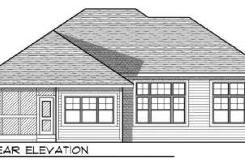 House Plan Design - Exterior - Rear Elevation for Craftsman House Plan #70-723 - 3 bed, 2 bath