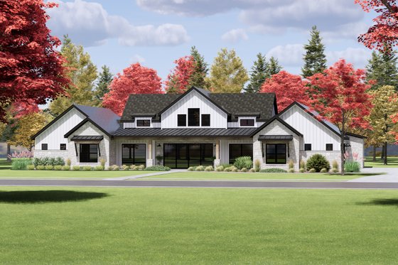 Exterior - Front Elevation 6 for Farmhouse House Plan #1096-31 - 4 bed, 4.5 bath