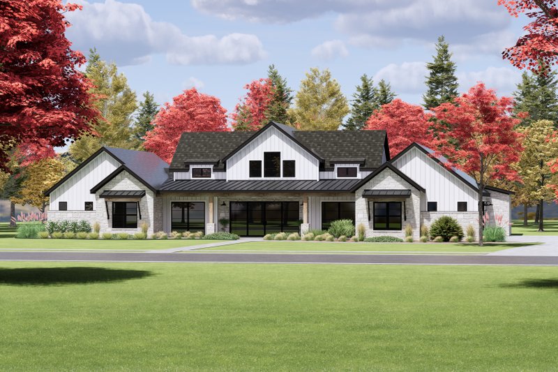House Design - Exterior - Front Elevation 6 for Farmhouse House Plan #1096-31 - 4 bed, 4.5 bath
