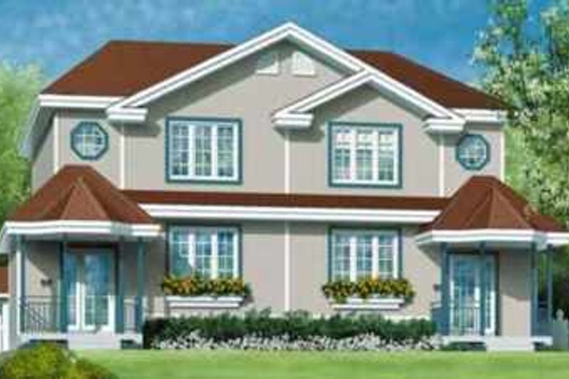 Home Plan - European Exterior - Front Elevation Plan #25-357