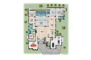 Beach Style House Plan - 4 Beds 5.5 Baths 4790 Sq/Ft Plan #548-53 