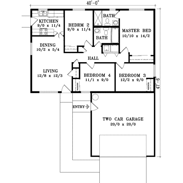House Blueprint - Mediterranean Floor Plan - Main Floor Plan #1-182