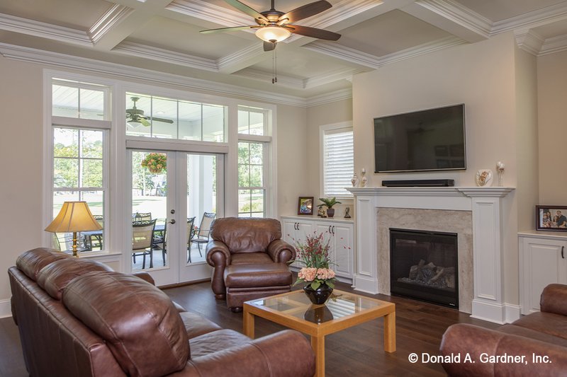 Architectural House Design - Interior - Family Room for Craftsman House Plan #929-824 - 4 bed, 3 bath