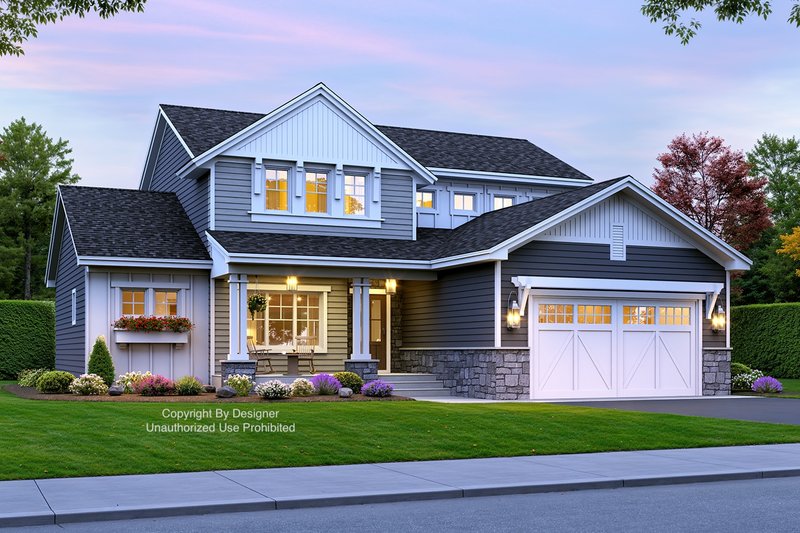 House Plan Design - Exterior - Front Elevation 2 for Bungalow House Plan #51-1378 - 3 bed, 2.5 bath