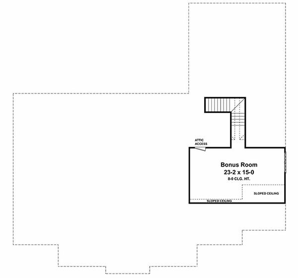 Home Plan - Traditional Floor Plan - Upper Floor Plan #21-285