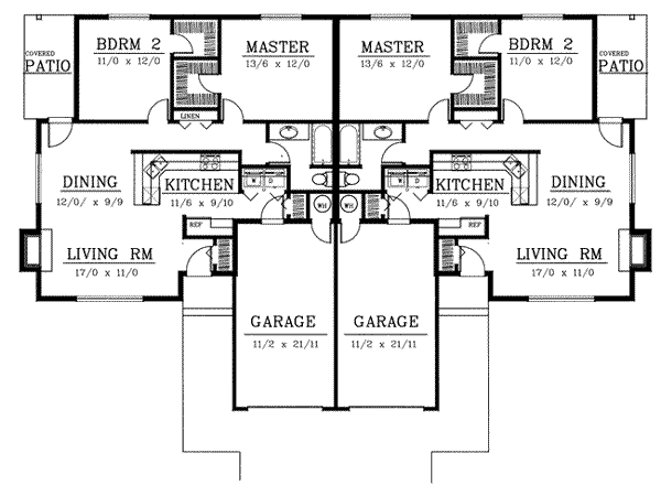 Home Plan - Traditional Floor Plan - Main Floor Plan #100-107