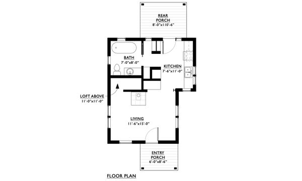 Craftsman Floor Plan - Main Floor Plan #890-11