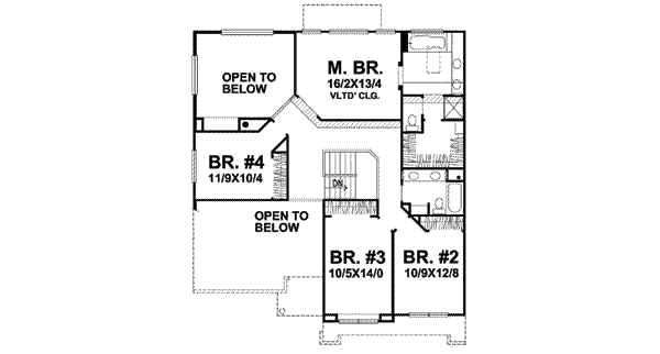 Floor Plan - Upper Floor Plan #50-242