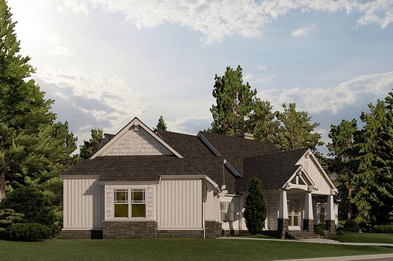 Exterior - Other Elevation 4 for Traditional House Plan #17-3430 - 5 bed, 5.5 bath