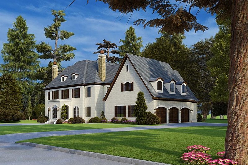 Dream House Plan - Exterior - Other Elevation for European House Plan #923-185 - 5 bed, 5.5 bath