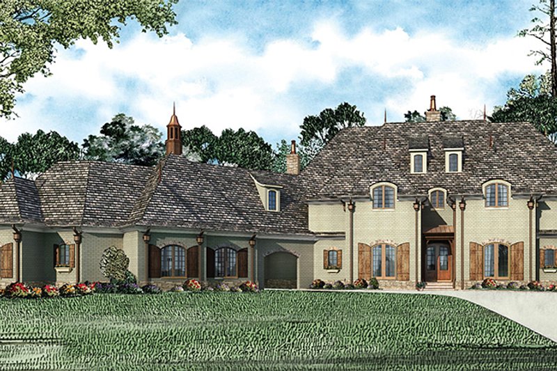 Dream House Plan - European Exterior - Front Elevation Plan #17-2366