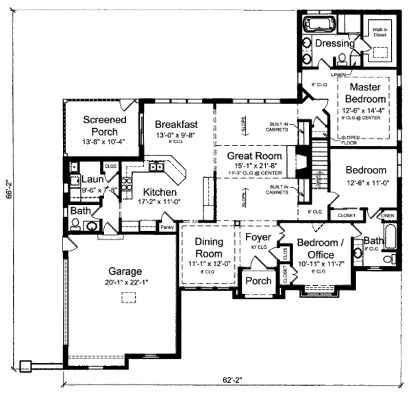 European Floor Plan - Main Floor Plan #46-503