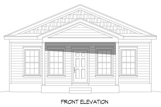 Exterior - Front Elevation 3 for Modern House Plan #932-894 - 3 bed, 2 bath