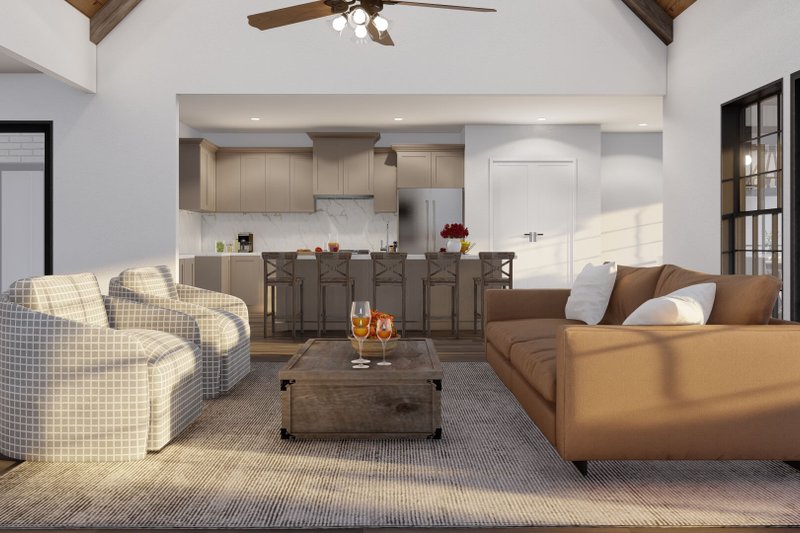 Home Plan - Interior - Family Room for Traditional House Plan #17-2385 - 4 bed, 3.5 bath