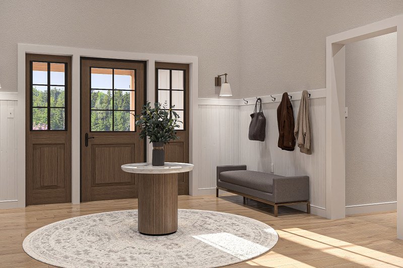 House Design - Interior - Entry for Farmhouse House Plan #455-237 - 4 bed, 4 bath
