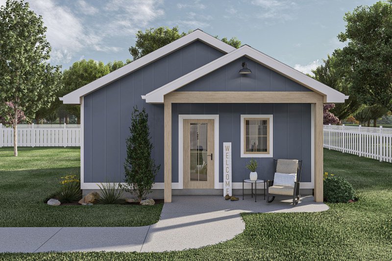 Dream House Plan - Modern Exterior - Front Elevation Plan #455-446