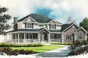 Country Exterior - Front Elevation Plan #308-150