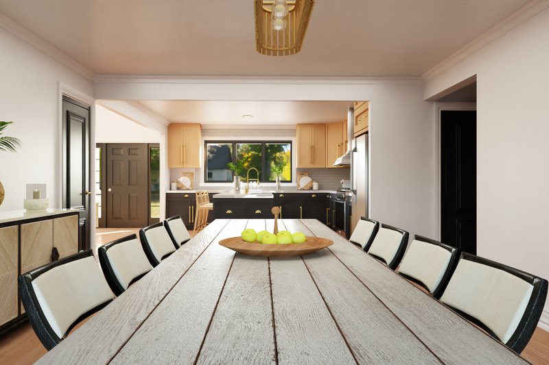 Architectural House Design - Interior - Dining Room 1 for Country House Plan #1064-237 - 4 bed, 3 bath