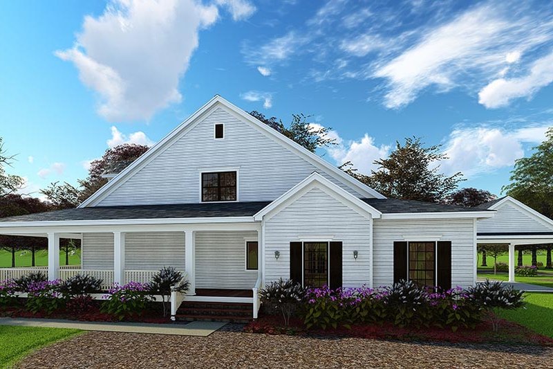 House Plan Design - Exterior - Front Elevation 4 for Farmhouse House Plan #17-3420 - 4 bed, 3 bath