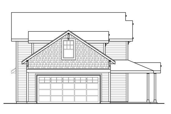 Exterior - Other Elevation for Country House Plan #124-1090 - 3 bed, 2.5 bath