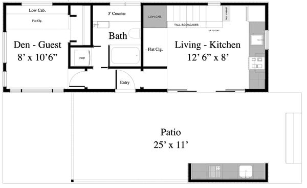 Contemporary Floor Plan - Main Floor Plan #917-5